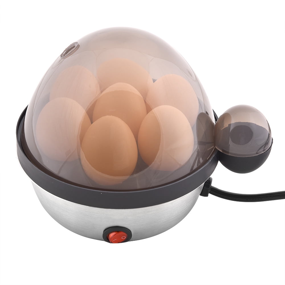 Sarapandan 7-Egg Boiler for Effortless Kitchen Cooking, EU Plug, 220-240V Stainless Steel Electric Egg Cooker