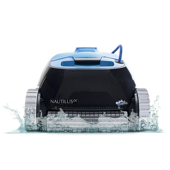 Restored Dolphin Nautilus CC Automatic Robotic Pool Vacuum Cleaner, Wall Climbing Scrubber Brush, Top Load Filter Access, Ideal for Above/In-Ground Pools up to 33 FT in Length - (Refurbished)