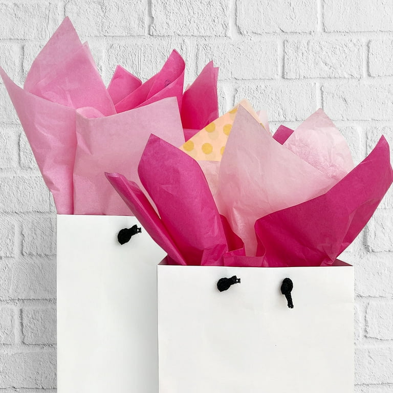 Wrapables Tissue Paper 20 x 28 inch for Gift Wrapping, Arts & Crafts, Paper Flowers, Garlands, Tassels (60 Sheets) Pink