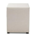 thumbnail image 4 of Baxton Studio Lepine 2-Drawer Tufted Fabric and Wood Nightstand in Light Beige, 4 of 8