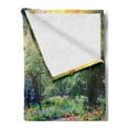 thumbnail image 2 of Garden Soft Flannel Fleece Blanket, Spring Landscape with Colorful Tulips Keukenhof Garden in Netherlands Horticulture, Cozy Plush for Indoor and Outdoor Use, 50" x 60", Multicolor, by Ambesonne, 2 of 5