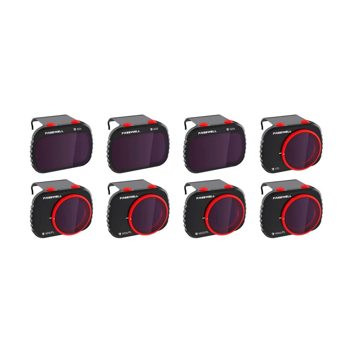 Freewell All Day 8Pack Filters Compatible with Mavic Air 2 Drone 4K Series 