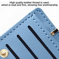 thumbnail image 3 of Women's purse short style personality multi card pocket change zipper card bag-blue, 3 of 5