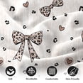 thumbnail image 5 of Flymme Bow Sheet Set Full Size, 4-Piece Leopard Print Bow & Heart Bedding for Women Teens Girls, Ultra-Soft Microfiber Bed Sheets with Deep Pocket for Bedroom Decor, 5 of 8