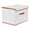 Beige L, variant on Unique Bargains Storage Cube Storage Bin with Handles Collapsible Storage Basket Beige M