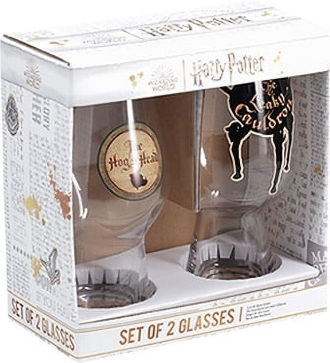 Paladone Harry Potter Hog's Head & Leaky Cauldron Glass Tumblers Set of 2