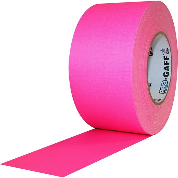 Pro Gaff Fluorescent Pink Gaffers Tape 3" X 50 Yard Roll (Pack Of 16)