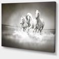 thumbnail image 2 of Chevaux Courant dans l'Eau - Art Mural d'Animaux Surdimensionné, 2 of 3