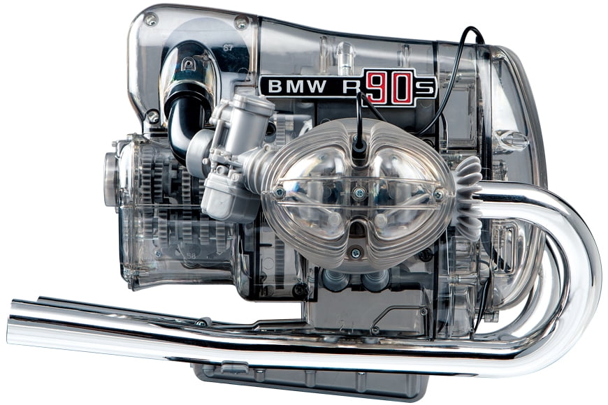 BMW R/90-S Flat Twin Engine Model Kit with Collector's Manual