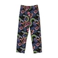 thumbnail image 4 of Xecao Snake And Flower Men's Straight Lounge Pajama Pants: The Ultimate in Comfortable Sleepwear, 4 of 9