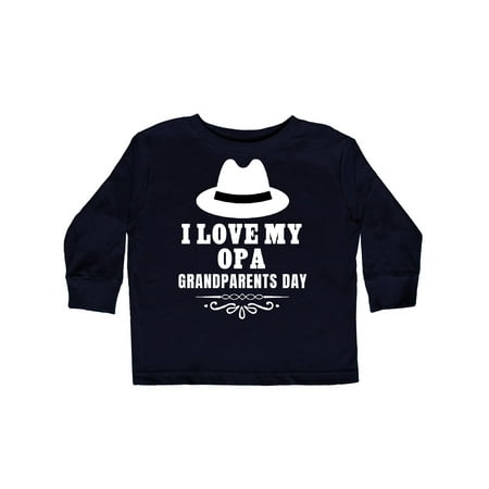 

Inktastic Grandparents Day I Love My Opa Gift Toddler Boy or Toddler Girl Long Sleeve T-Shirt