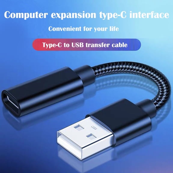 USB to USB C Adapter, USB Male to Type C Female OTG Converter (5Gbps Data Transfer), Aluminum Alloy Housing, for MacBook Pro 2016-2018, Galaxy S8/S9/S10, iPad Pro, Tablets