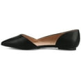 thumbnail image 3 of Journee Womens Cortni Slip On Pointed Toe D'Orsay Flats, Widths Available, 3 of 10