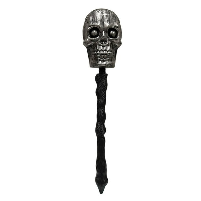 Toystoory Bastón de calavera de Halloween, suministros para fiestas, bastón para caminar, accesorios de vestir exquisitos e interesantes, accesorio de Kits de decoración para fiestas Plata Toystoory HA068757-01