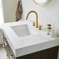 thumbnail image 3 of Toledo 36" Single Sink Bathroom Vanity Dark Walnut White Integral Top w/ Mirror, 3 of 12