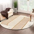 thumbnail image 4 of Hand tuft rug, Beige wool carpet, 7x7 Bed, Living room area rugs, 4 of 6