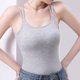 thumbnail image 1 of Top de modal para mujer, de color liso, sin mangas, con ventilación y moldeador interior de hilo, 1 of 6