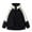 Black, variant on BADHUB Big & Tall Coat Men's Waterproof Windbreaker Lightweight Hooded Rain Jacket Mesh Lined Softshell Jacket Color Block Hiking Outdoor Rain Coat Clearance
