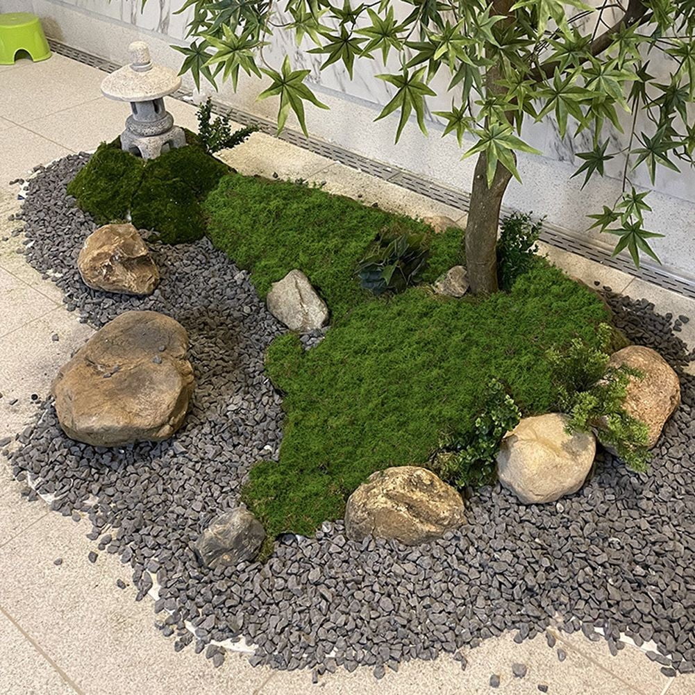 Simulation Of Moss Filamentous Moss Lawn Fake Moss Layout Lawn Bonsai Potted