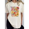 thumbnail image 3 of Flower Garden Spring Comfort Colors Graphic Tee T-Shirt, 3 of 5