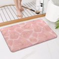 thumbnail image 4 of Pink Marble Gold Pattern Bathroom Rugs Mat,Non Slip Microfiber Bathroom Rug,Rubber Backing,Soft Bathroom Mats for Bathroom Floor,Tub and Shower,17x27in(43x68cm), 4 of 5