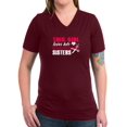 thumbnail image 1 of CafePress - This Girl Loves Her Scrapbooking Sisters T Shirt - Women's V-Neck Dark T-Shirt, 1 of 1