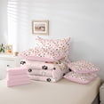 thumbnail image 6 of Homewish Puppy Dog Printed 7 Pieces Bedding Comforter Set,Pet Corgi Lovers Full Bedding Set,Pink Black Beige Fitted Sheet Flat Sheet For Boys,Luxury Bedroom Decor Reversible, 6 of 8