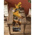 thumbnail image 5 of Orange Autumn Deer Table Runner 36 Inches, Vintage Forest River Bed Runner Dresser Scarves Tabletop for Indoor Outdoor Parties/Ceremony/Banquet, 13"x 36", 5 of 8
