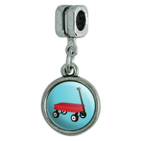 Little Red Wagon Italian European Style Bracelet Charm Bead