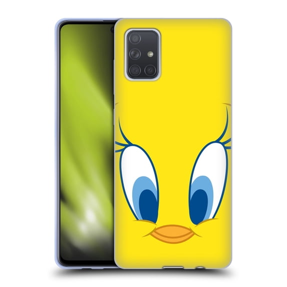 Head Case Designs Officially Licensed Looney Tunes Full Face Tweety Soft Gel Case Compatible with Samsung Galaxy A71 (2019)