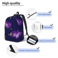 thumbnail image 4 of Yiaed Eggplant Print Backpack, Premium Laptop Backpack, Travel Backpack for Women, Lightweight Backpacks, Comfortable Back Pack-Medium, 4 of 5