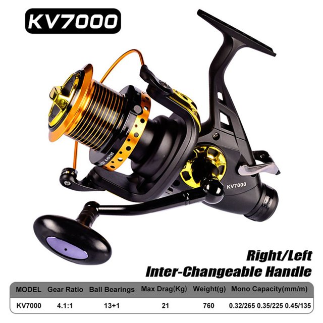 Metal Spinning Reel 13 + 1BB Fishing Reel Strong Drag ,Rigid Aluminum Skeletal Frame