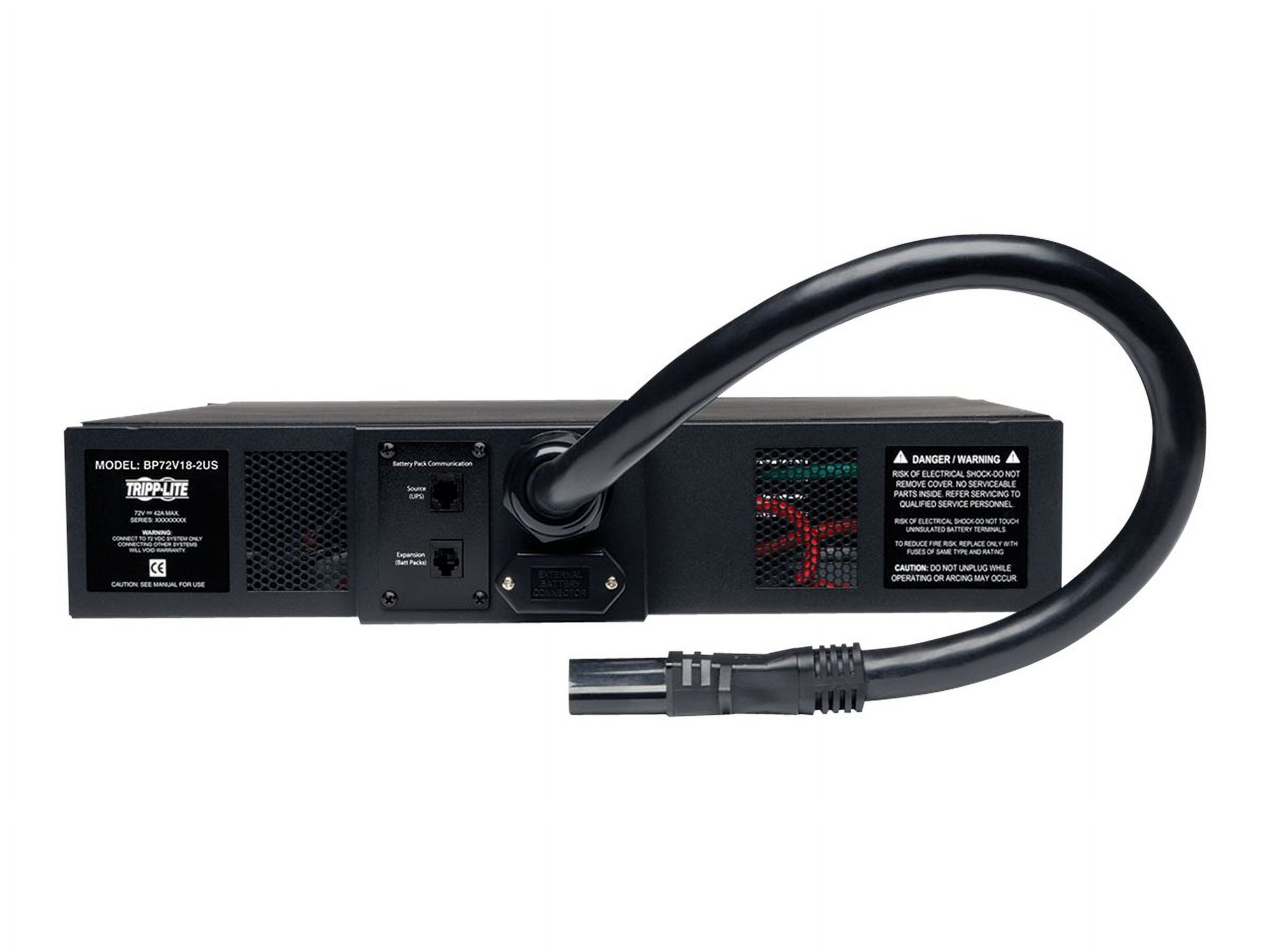 Tripp Lite 72V 2U Rackmount External Battery Pack for select UPS Systems - UPS battery - 2U - image 3 of 5