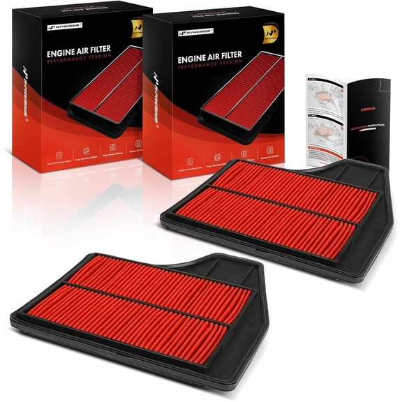 A-Premium 2-PC Pre-oiled Engine Air Filter Compatible with Nissan Altima 2013-2018 2.5L, Replace# SPA2478, 165463TA0A