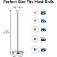 thumbnail image 2 of NIFFGAFF Toilet Paper Holder Stand(with Reserve Function), Free-Standing Spare Rolls Storage Holder, Stainless Steel, 2 of 8