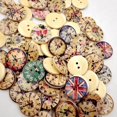 thumbnail image 4 of 150pcs Mezcló 2 Agujeros De Pintados Botones De Para DIY Scrapbooking 20 Mm, 4 of 9