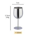 thumbnail image 3 of Vaso para Vino de Acero Inoxidable de 350 ML Copa de Vino para Bar Bebidas Cócteles Coloridos, 3 of 9