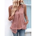 thumbnail image 5 of Womens Loose Fit Casual Flowy Tank Tops Sleeveless Summer Tops Clothes Outfits 2025 Pale Pinkish Gray M, 5 of 6