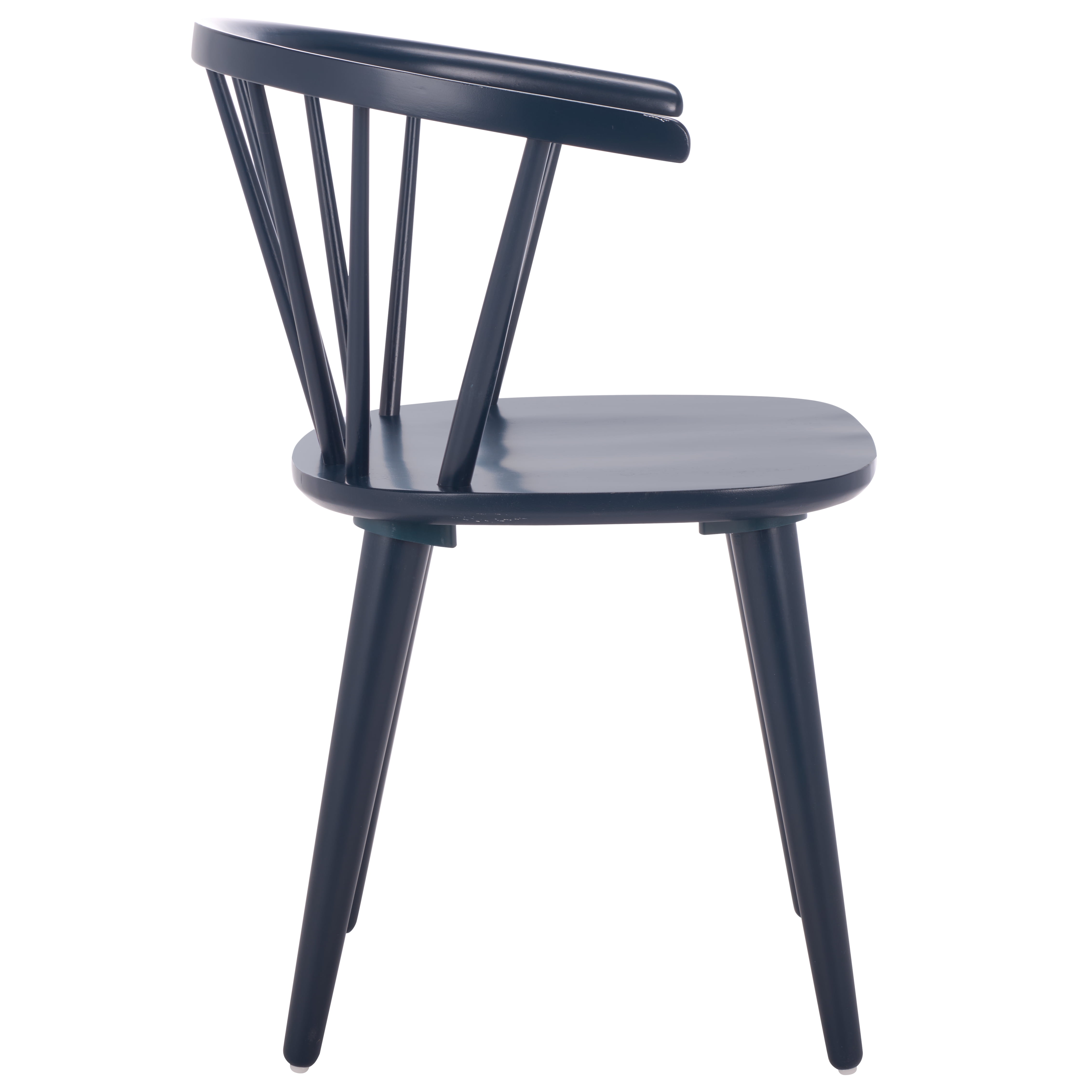 Safavieh Blanchard Scandinavian Wood Dining Side Chairs, Navy (Set of 2)
