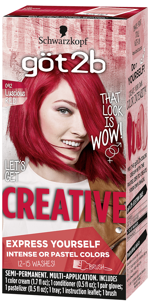 Schwarzkopf Got2b Creative Semi-Permanent Hair Color, 092 ...