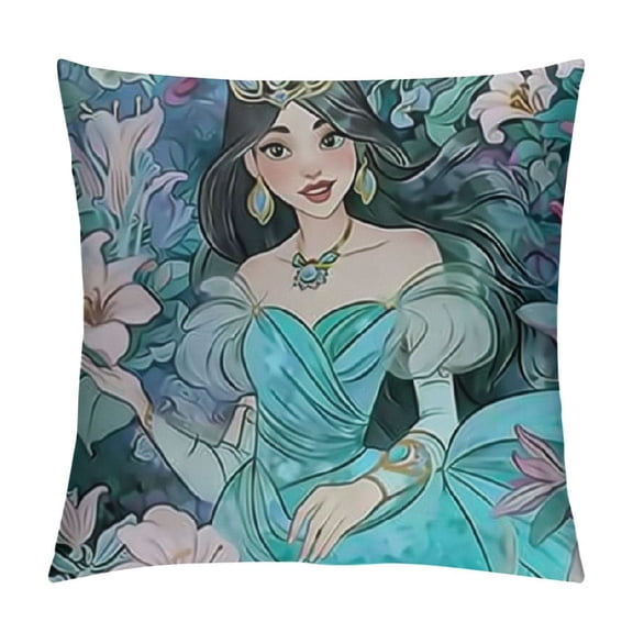 Aladdin Silk Touch Throw Blanket, Floral Fantasy Jasmine