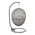 thumbnail image 4 of Modway Encase Outdoor Synthetic Rattan Swing Chair in Gray and White, 4 of 10