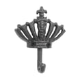 thumbnail image 2 of Vintage Cast Iron Crown Wall Hook, Rustic Ornate Metal Coat Hanging Hook, Decorative Heavy Duty Wall Mount Hanger for Entryway Bathroom Bedroom Home Decor, 2 of 7