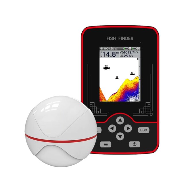 Sondeur Sans Fil F13, Détecteur de Poissons Rechargeable, Distance 100m, Lac, Rivière, Pêche en Mer, Facile à Utiliser