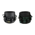 thumbnail image 2 of Garden Tool Bag Oxford Organizer Props Basket Bucket Pouch Multi-Pocket Large Opening Multi-function Planting Props for Yards Black, 2 of 9