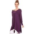 thumbnail image 3 of Women's Trendy Style Long Sleeves Solid Tunic Top, 3 of 4