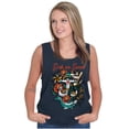 thumbnail image 4 of Sink or Swim Anchor Mermaid Tattoo Plus Size Graphic Tank Top Brisco Brands 2X, 4 of 5