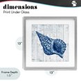 thumbnail image 4 of Stupell Industries Rustic Lodge Coastal Timberland Conch Gray Framed Print Under Glass, 13 x 13, by Paul Brent, 4 of 8