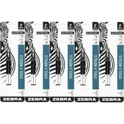 Zebra F-Series Ballpoint Stainless Steel Pen Refill, Fine Point, 0.7mm, Black Ink, 10-Count