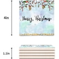 thumbnail image 3 of RYLABLUE Merry Christmas Set of 6 Coaster for Drinks, Absorbent Ceramic Stone Coasters Cup Mat with Cork Base for Home Kitchen Room Coffee Table Bar Decor, 3 of 4